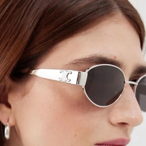 Celine Triomphe Metal 01 Sunglasses CL40235U 16A Metal Unisex - Picture 7 of 14